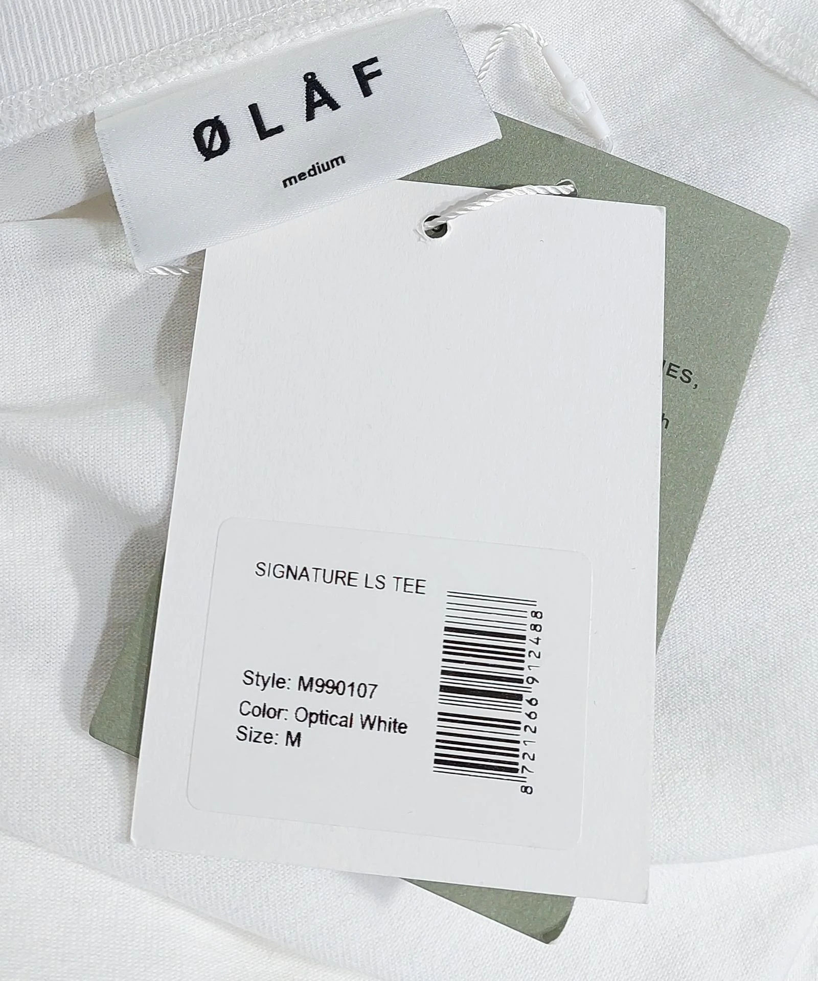 ØLÅF firma LS camiseta - blanco óptico M – photo 3